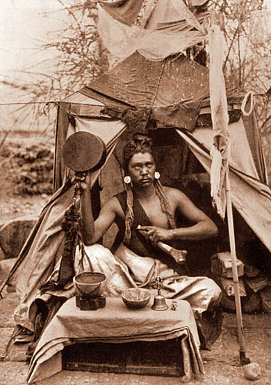 Chödpa with tent