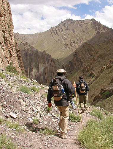 Hiking on the spiritual path (actually, in Ladakh)