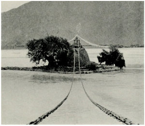 Thangtong Gyalpo's Chain Bridge over the Tsangpo River